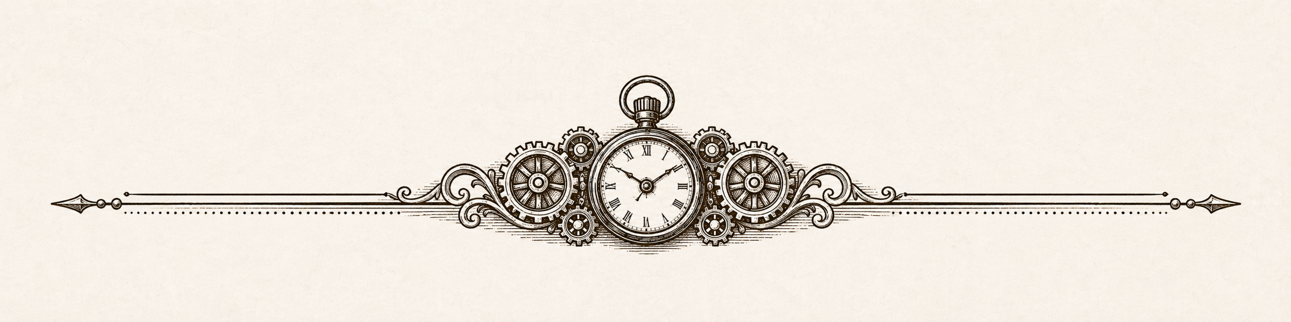 Decorative clockwork divider